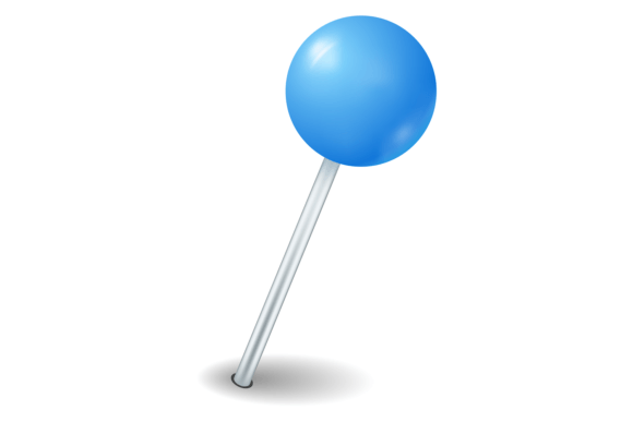 Download Blue Thumbtack Mockup. Round Plastic Pus - Pus Collection