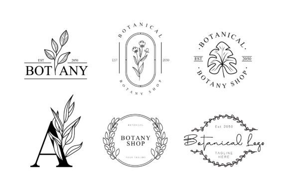 Download Botanical Logos Kit Pack - Logos Collection