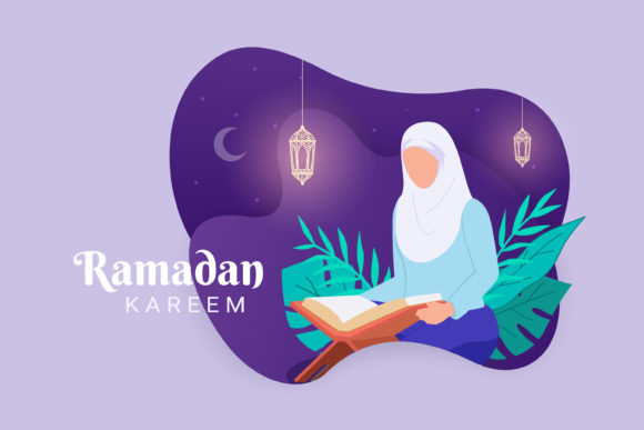 Download Moslem Female Reading the Koran - Moslem Collection