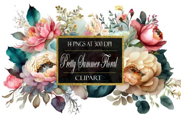 Download Pretty Summer Floral Clipart - Pretty Collection