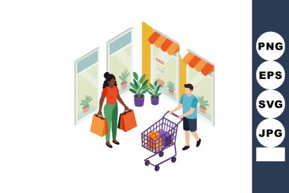 Download Woman Carrying Shopping Bags and Man Pus - Pus Collection