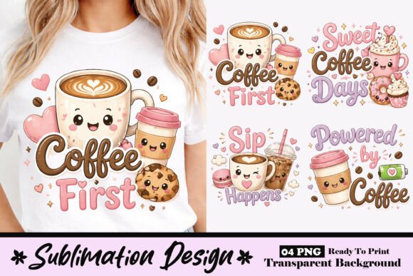 Download Cute Coffee First Kawaii Coffee Lover - Love Collection
