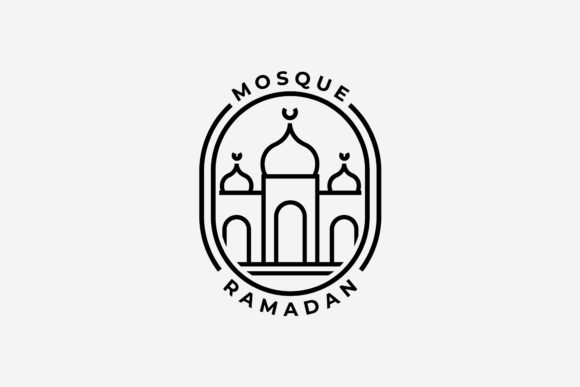 Download Minimalist Badge Mosque Moslem Logo - Moslem Collection