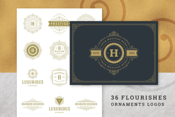 Download 36 Luxury Ornament Logos - Logos Collection