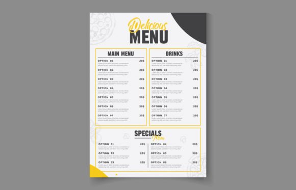 Download Creative Restaurant Food Menu Template - Food Collection