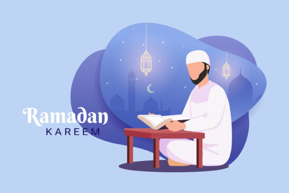 Download Moslem Male Reading the Koran - Moslem Collection